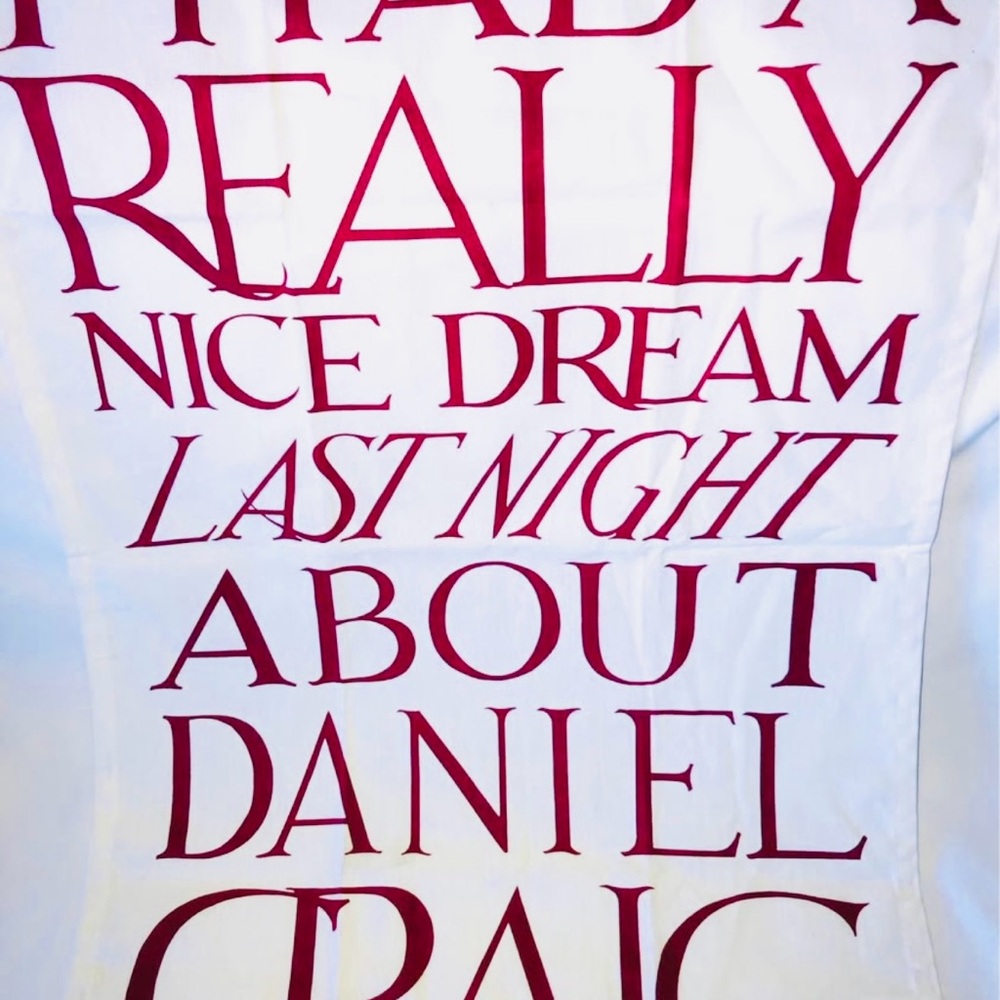Emma Bridgewater Tea Towel 2012 Cotton Made in UK Daniel Craig James Bond NWT